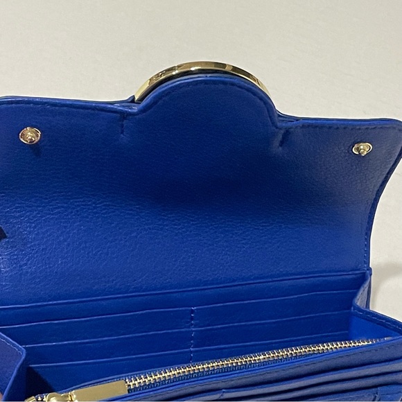 Tory Burch Blue Wallet Amanda Envelope - Picture 3 of 10